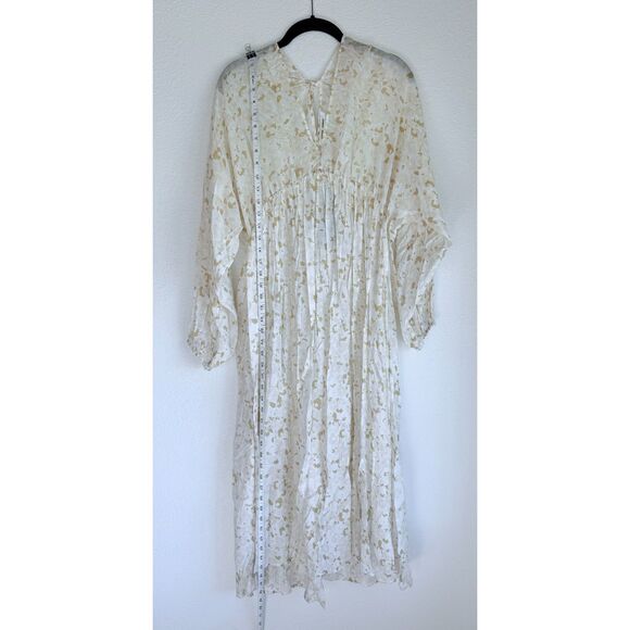 NWT Samsoe Samsoe Gertrud Empire Waist Midi Dress in Desert Flower Size Medium - Picture 13 of 16